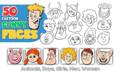 How To Draw Cartoon Funny Faces Learn How To Sketch 50 Fun And Easy Drawings In 9