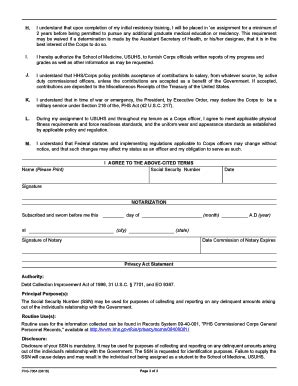 Fillable Online Hhs FORM PHS 7064 U S Department Of Health And Human