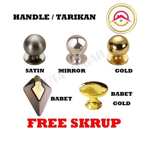 Jual Knob Knop Tarikan Pegangan Handle Laci Pintu Lemari Tarikan Handle