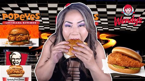 Chicken Sandwich Wars Taste Test Youtube