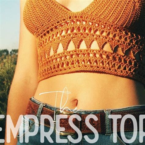 Crochet Crop Top Pattern Zinnia Crochet Crop Top Pattern Etsy Australia