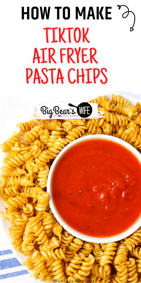 Air Fryer Pasta Chips Tik Tok Viral Recipe Perfect For Snacking