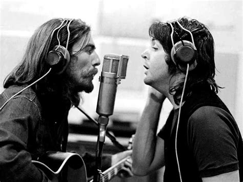 George Harrison And Paul Mccartney Abbey Road Maldito Paparazzo