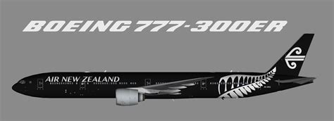 Air New Zealand Boeing 777 300er All Blacks Tfs Juergens Paint