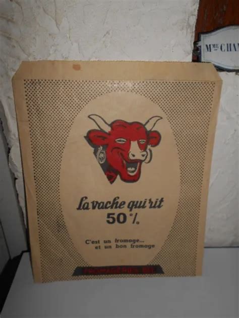 Ancien Sachet Publicitaire La Vache Qui Rit Fromageries Bel Eur