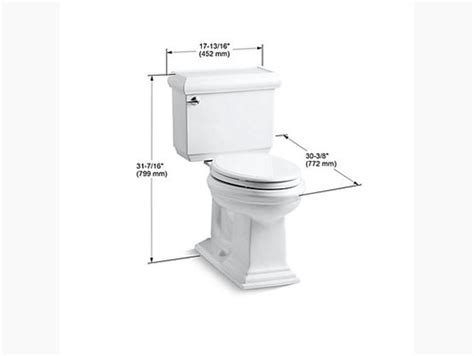 Kohler Memoirs® Classic Comfort Height® Two Piece 1.6gpf Toilet | K-38 ...