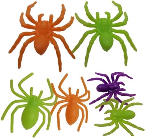 Amazon JIALWEN 120 Pieces Realistic Halloween Plastic Spiders 4