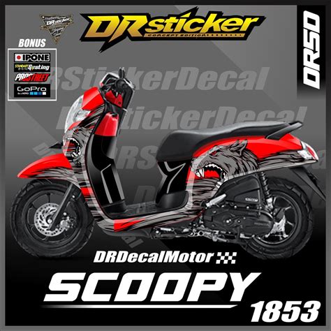 Jual Decal Scoopy 2016 2019 Stiker Fullbody Sticker Decal Scoopy Lis