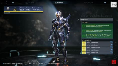 Blue Beetle S Eternal Reach Epic Gear Set Injustice Blue Beetle