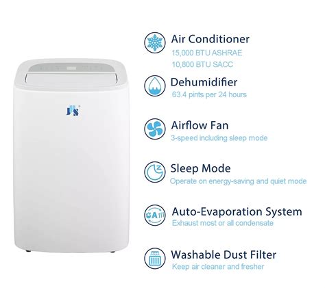 Jhs Btu Portable Air Conditioner Qvc