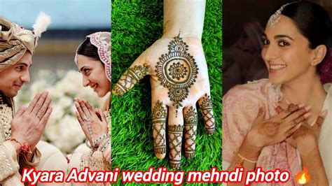 Celebrity Kiara Advani Inspired Mehndi Design Kiara Advani Weeding