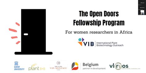 The Vib Ipbo Open Doors Fellowship Program 2024 For Women Researchers