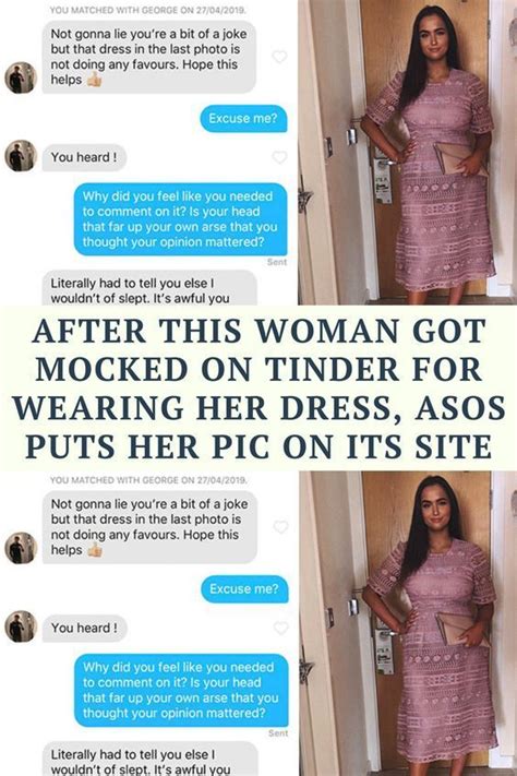 After This Woman Got Mocked On Tinder For Wearing Her Dress Asos Puts