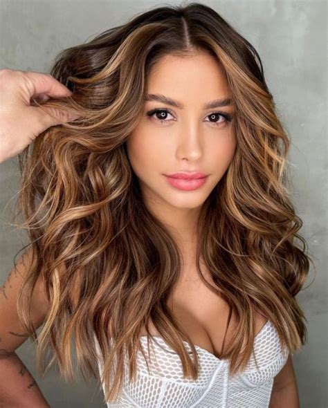 Looks With Caramel Highlights On Brown Hair Caramel Brown Hair