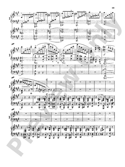 Schumann Piano Concerto In A Minor Op 54 Allegro Vivace Part Digital Sheet Music Download