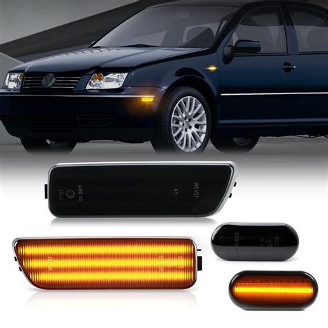 D Lumina Led Side Marker Oif Turn Signal Light Kit Amber For Vw Golf