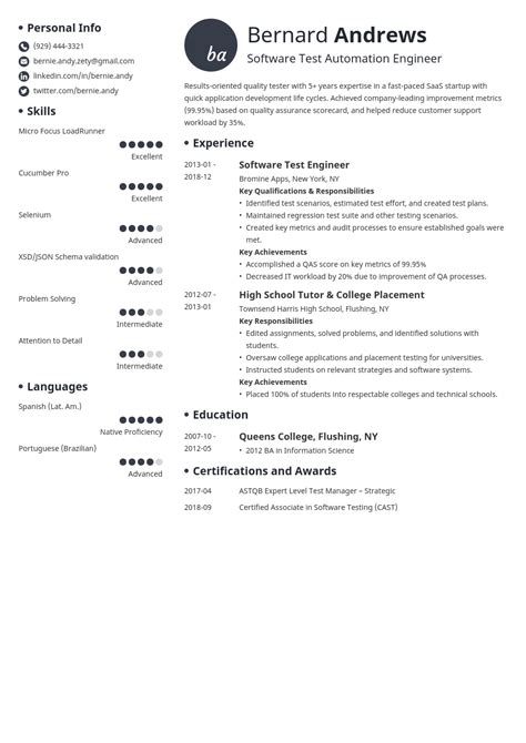 Quality Assurance QA Resume Samples Tips Template