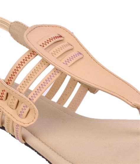 Jolly Jolla Beige Flat Sandals Price In India Buy Jolly Jolla Beige