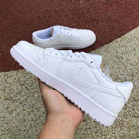 Air Jordan 1 Low Golf Triple White SneakerCharter