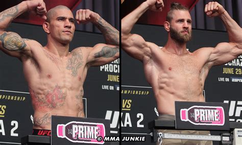 UFC 303 Weigh Ins Video Alex Pereira Jiri Prochazka Make Weight For