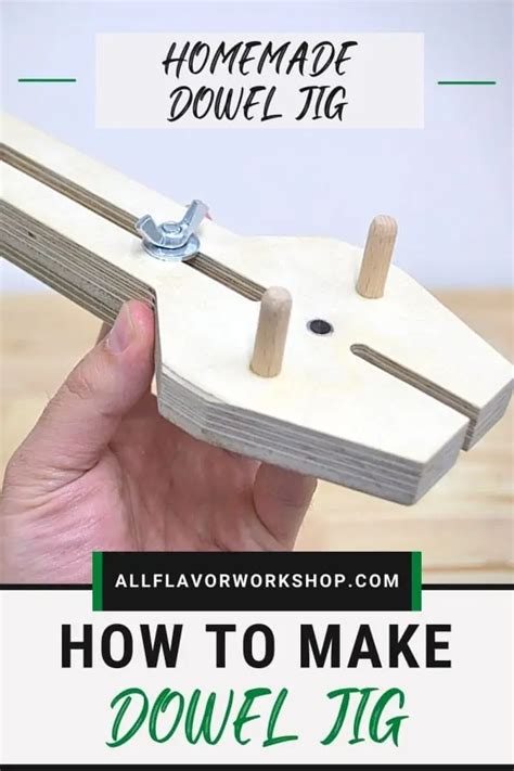 How to Make an Adjustable DIY Dowel Jig (step-by-step) | AllFlavor Workshop