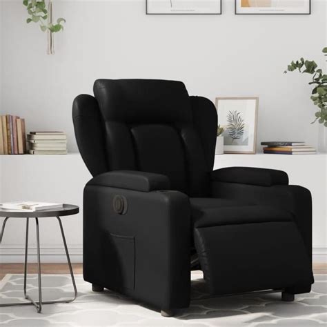 Zerodis Fauteuil Inclinable Lectrique Noir Similicuir Ab Rr