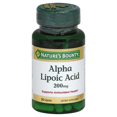 Nature S Bounty Alpha Lipoic Acid 200mg Capsules Hy Vee Aisles Online