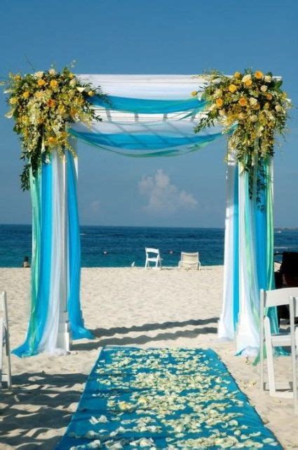 62 Romantic Blue Beach Wedding Ideas Weddingomania