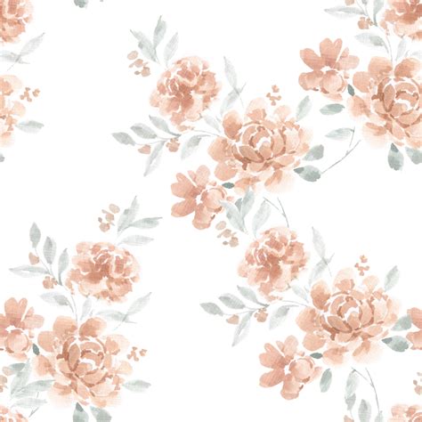 Dusty Rose Watercolor Flower Seamless Pattern 29565022 PNG