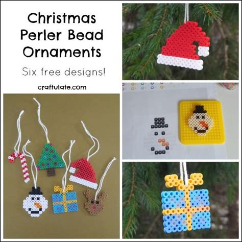 Christmas Perler Bead Ornaments - Craftulate