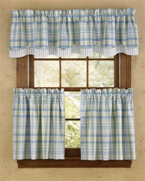 Rustic country kitchen curtains | Hawk Haven