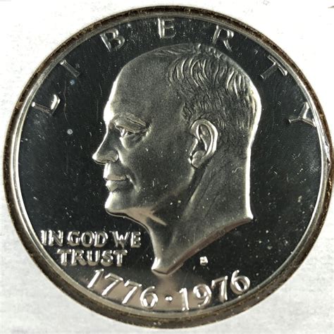 1976 S Type I Proof US Bicentennial Eisenhower Commemorative Dollar