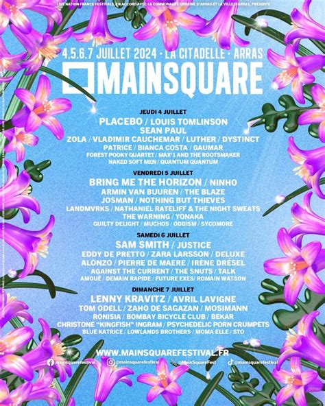 Main Square Festival 2024 04072024 4 Days Arras France