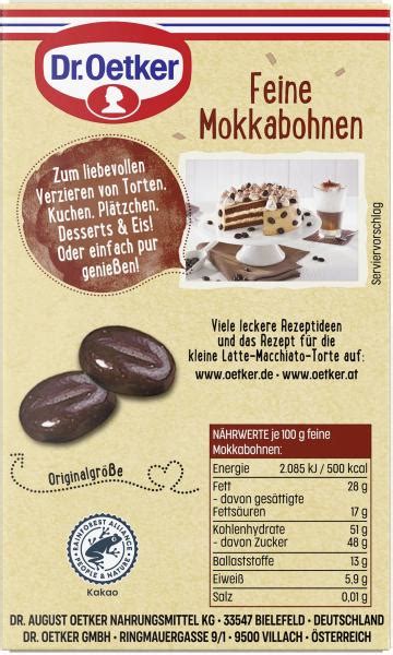 Dr Oetker Feine Mokkabohnen Zartbitter Mokkaschokolade Online Kaufen