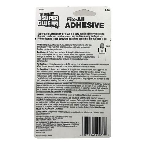 The Original Super Glue Fix-All Adhesive Water Resistant 18.4ml