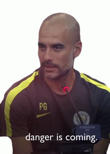 Danger Is Coming Pep Guardiola Sticker Danger Is Coming Pep Guardiola