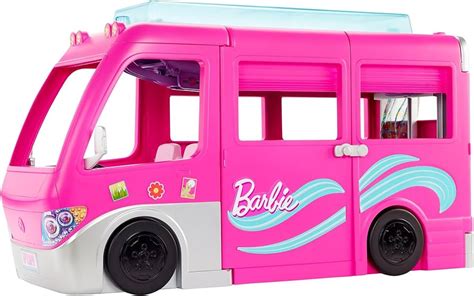 Barbie Dream Camper Pink Pop Out Caravan Playset With Pool, 59% OFF