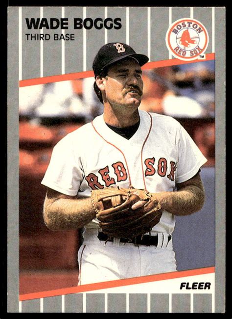 1989 Fleer 81 Wade Boggs Boston Red Sox Baseball Card EBay