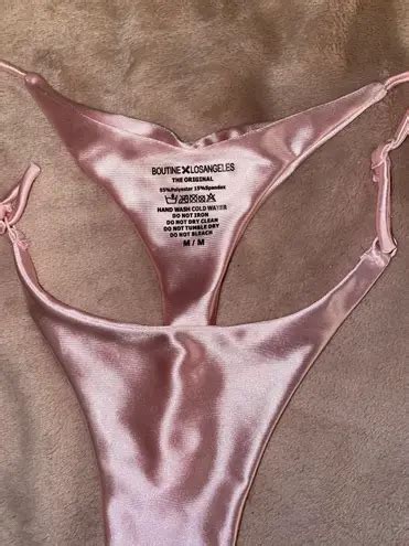 Boutinela Satin Pink Bikini Set Size M 65 35 Off Retail From Madi