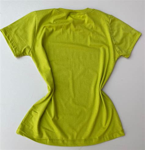 T Shirt Feminina Manga Curta Butterflies Verde Lima Fernanda Ramos Store