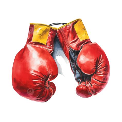 Watercolor Boxing Gloves Gloves Boxing Gym Png Transparent Image And