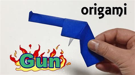 How To Make A Paper Gun Cool Origami Weapons Tutorial Easy Step By