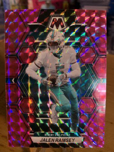 Panini Mosaic Jalen Ramsey Camo Pink Prizm Miami Dolphins Ebay