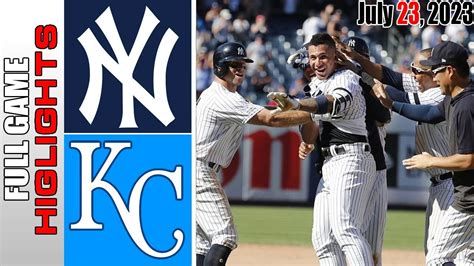 New York Yankees Vs Kansas City Royals Full Game Highlights Mlb To