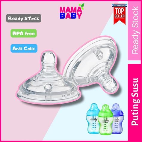 Mamababy Puting Susu For Tommee Tippee Baby Bottle Feeding Nipple Teat