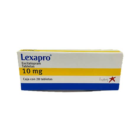 Lexapro 10 Mg Tabletas C28 Farmacia Chs