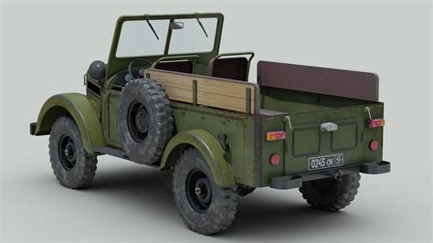 Jeep GAZ 69 Modelo 3D 179 3ds Fbx Max Obj Free3D