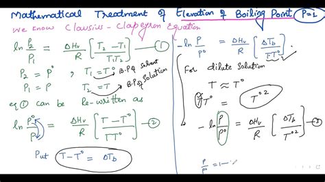 Boiling Point Elevation Formula