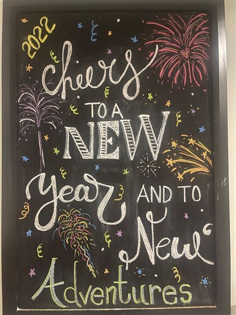 New Years Chalkboard Art Chalkboard Art Chalkboard Wall Art Chalk Sign