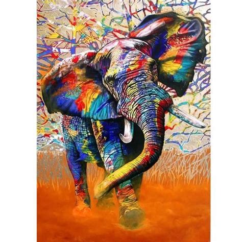 5D Diamond Painting Complet Broderie par Numéros éléphants bébés